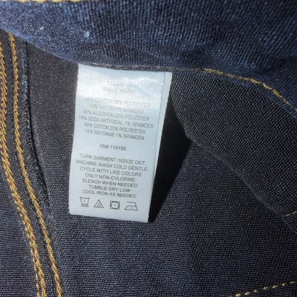 Stretch Straight Leg Blue Jeans - Picture 7 of 9